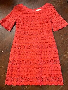 🌻3/$15🌻 Moulinette Soeurs Coral Eyelet Lace Dress